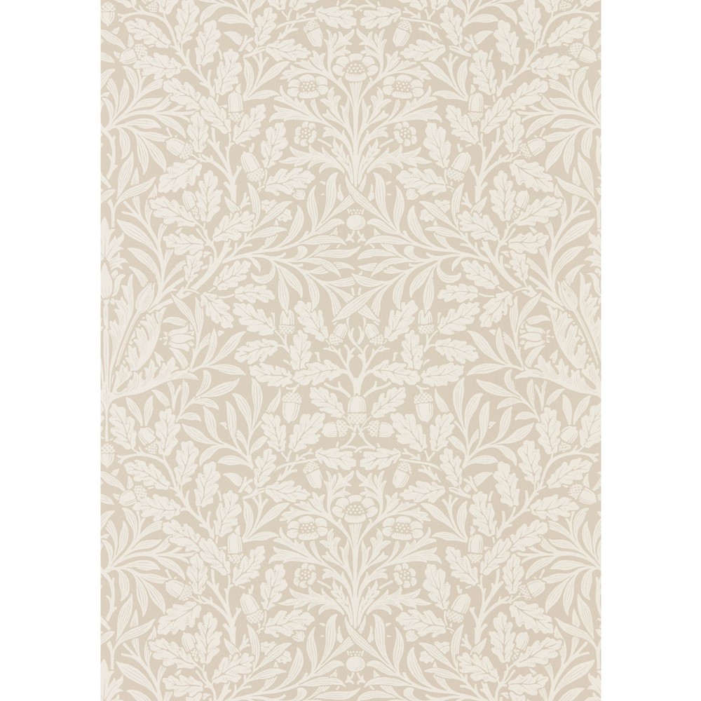 Pure Acorn Wallpaper 216040 by Morris & Co in Linen Ecru